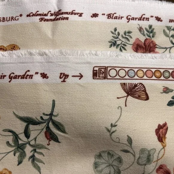 Blair Garden Colonial Williamsburg Foundation Upholstery Weight Fabric - 2 Yds - Picture 3 of 10
